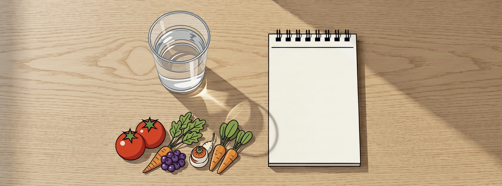 Tuoreita raaka-aineita korostamassa hyvinvointia