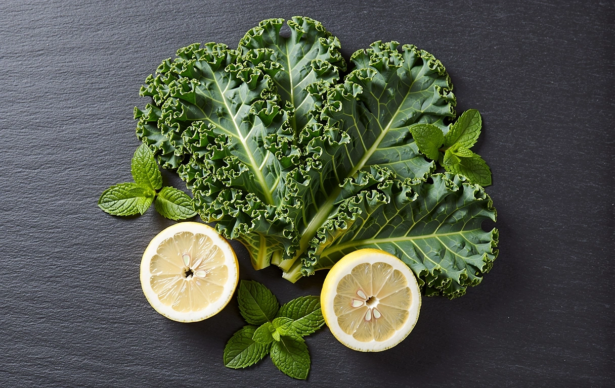 Tuoreita raaka-aineita tummalla taustalla